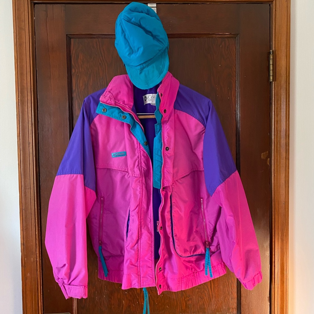 Vintage Columbia Ski Coat + Hat
